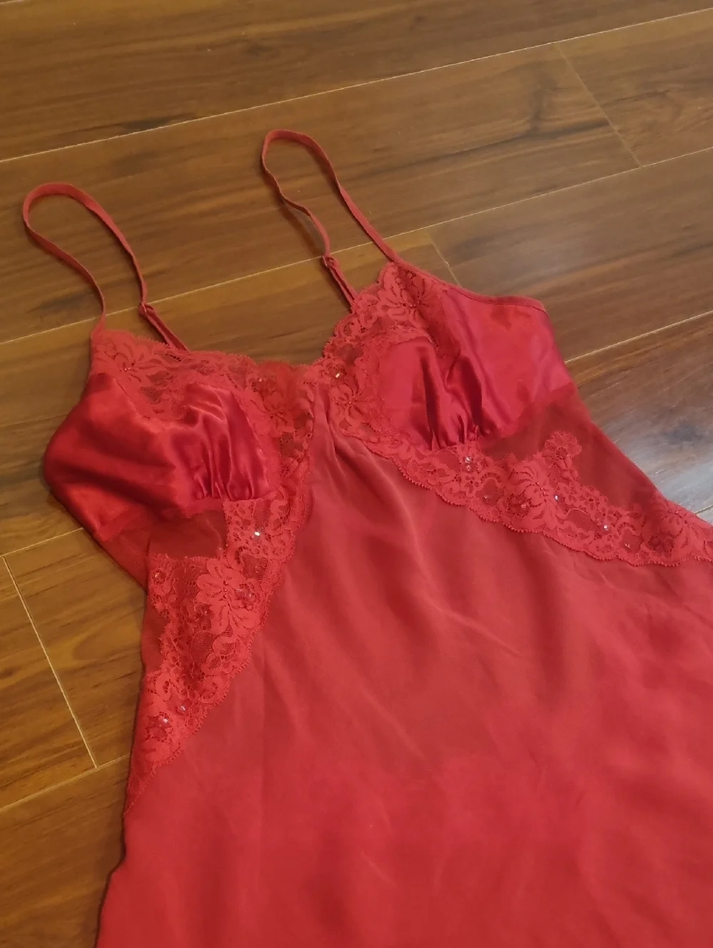 VICTORIA'S SECRET Vintage Babydoll Slip Dress Red Size Small - Picture 3 of 12